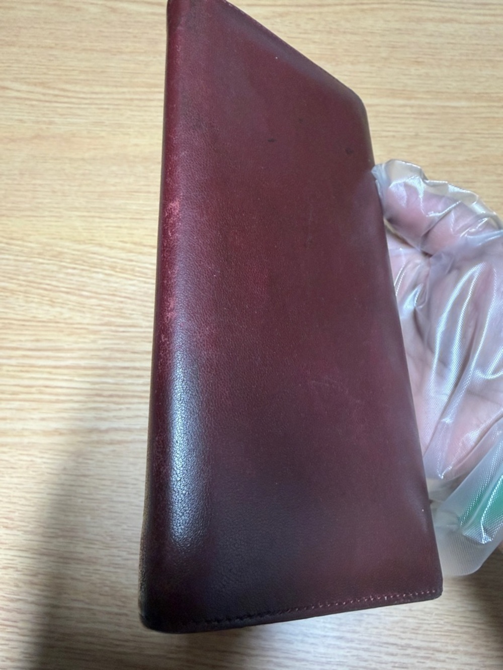 Celine Burgundy Leather Foldover Wallet (authentic) - Picture 16 of 16